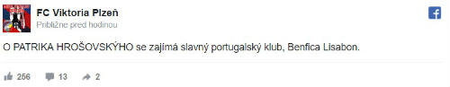 Reprezentant Patrik Hrošovský je blízko k veľkému prestupu 2 viktorka