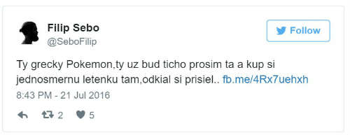 Filip Šebo naložil trénerovi Slovana:"Ty grécky Pokemon..." 1 pokemon